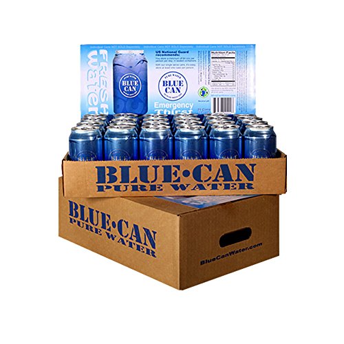 Blue Can 50 Year Shelf Life Water