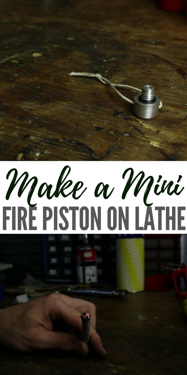 Make a Mini FIRE PISTON on Lathe - Even if you don't have the ability to machine metal this article may change your mind about what you store in your garage. When you see how quickly and easily this survival tool can be made I have a feeling it will change your tune on metal work.