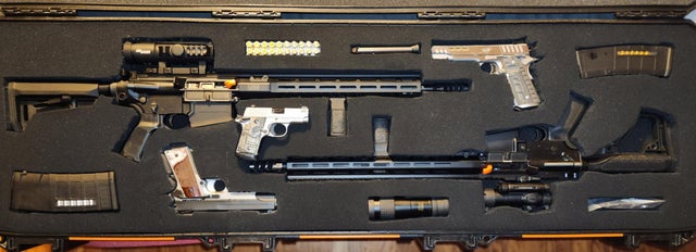 Finally complete (the mags go 4 deep each)